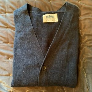 navy cardigan